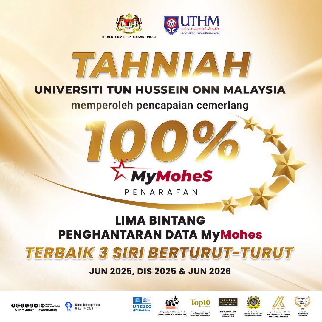 Lima Bintang Penghantaran data MyMohes Terbaik 3 Siri Berturut-Turut