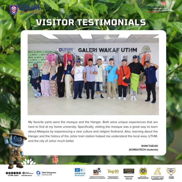 testimoni_edutourism_korean_UTHM-masjid